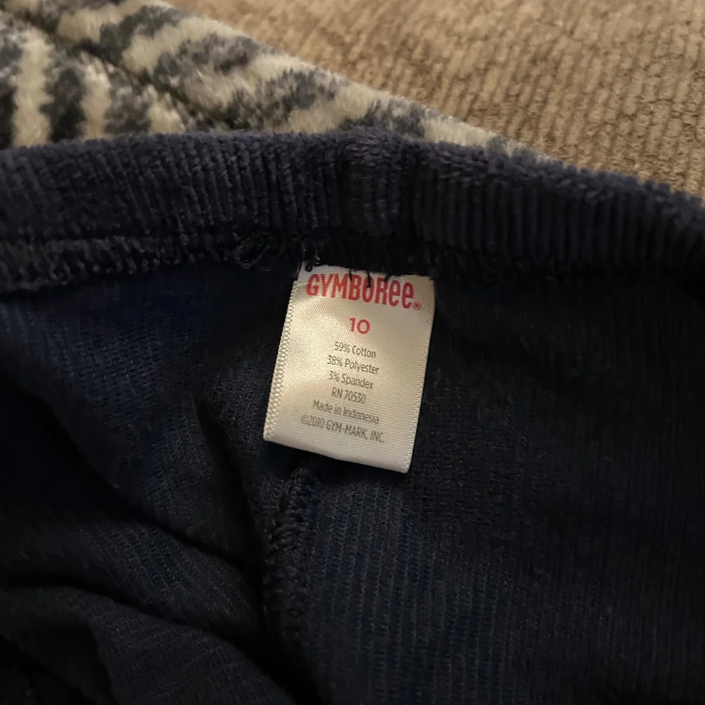 Gymboree Girls Size 10 Blue Cotton Blend Leggings Pants